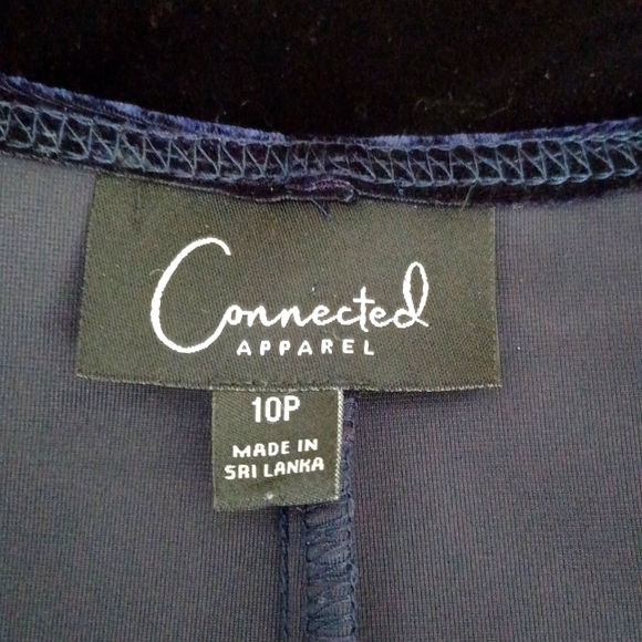 Connected Apparel Womens Dark Blue Dress 10P - Picture 5 of 6
